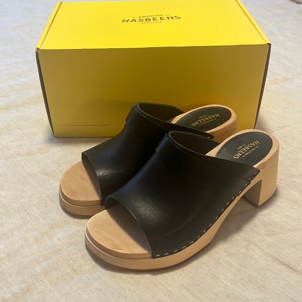Swedish Hasbeen Open Toe Clog